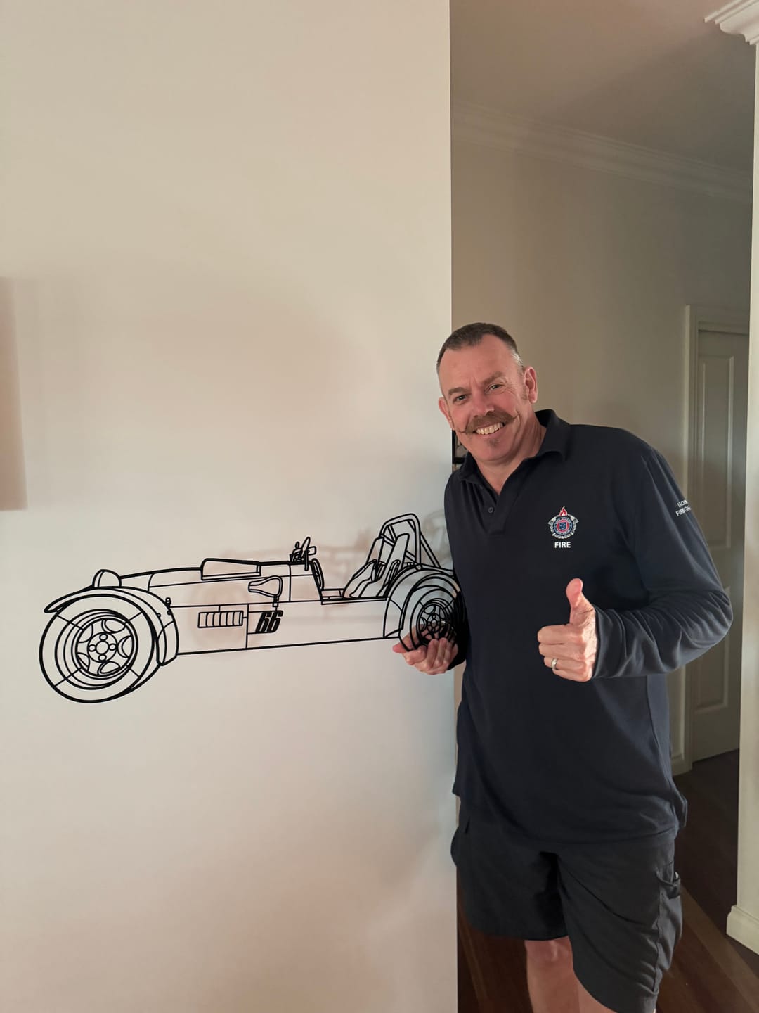 Customer photo review of Custom Car & 4WD Metal Wall Art
