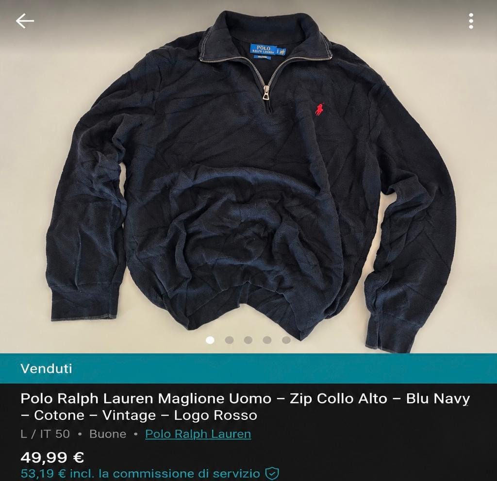 Customer photo review of Fiore Vintage & Secondhand - Box 5 pz Maglioni Ralph Lauren, Lacoste, Tommy Hilfiger PREMIUM