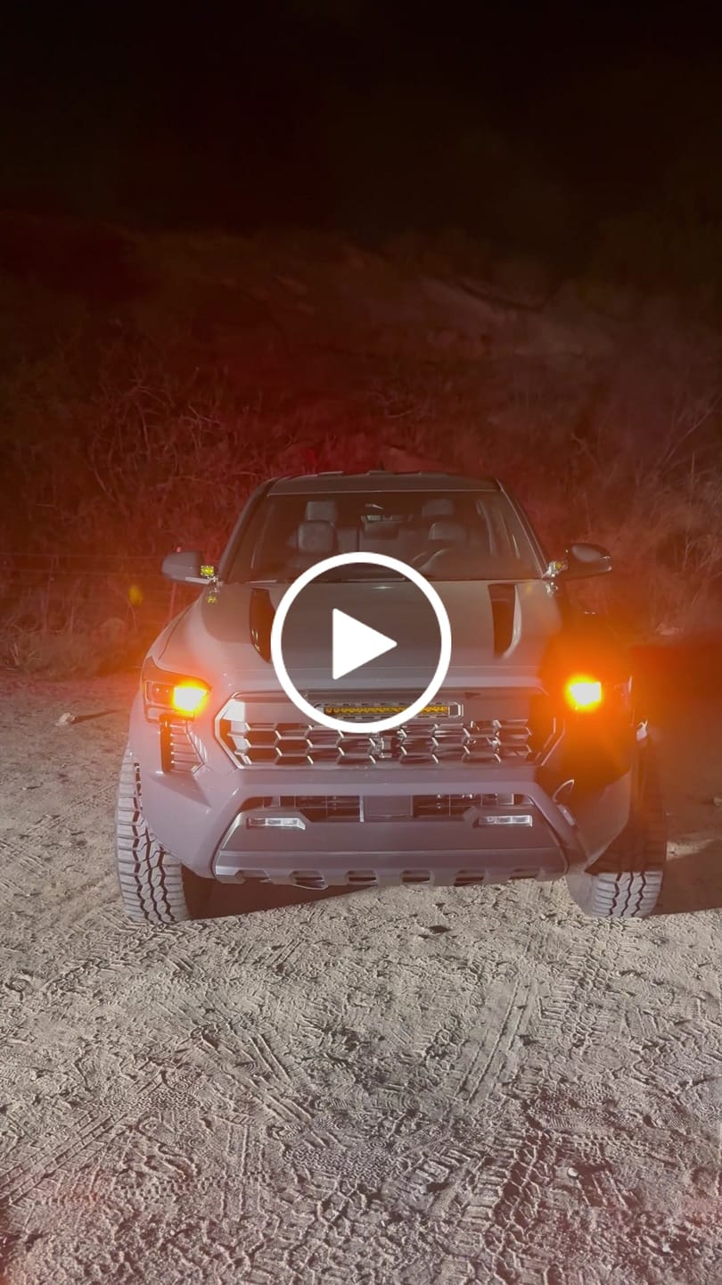 Customer video review of 2024+ Tacoma Apex Pro Grille with LED Light Bar by YotaTribe