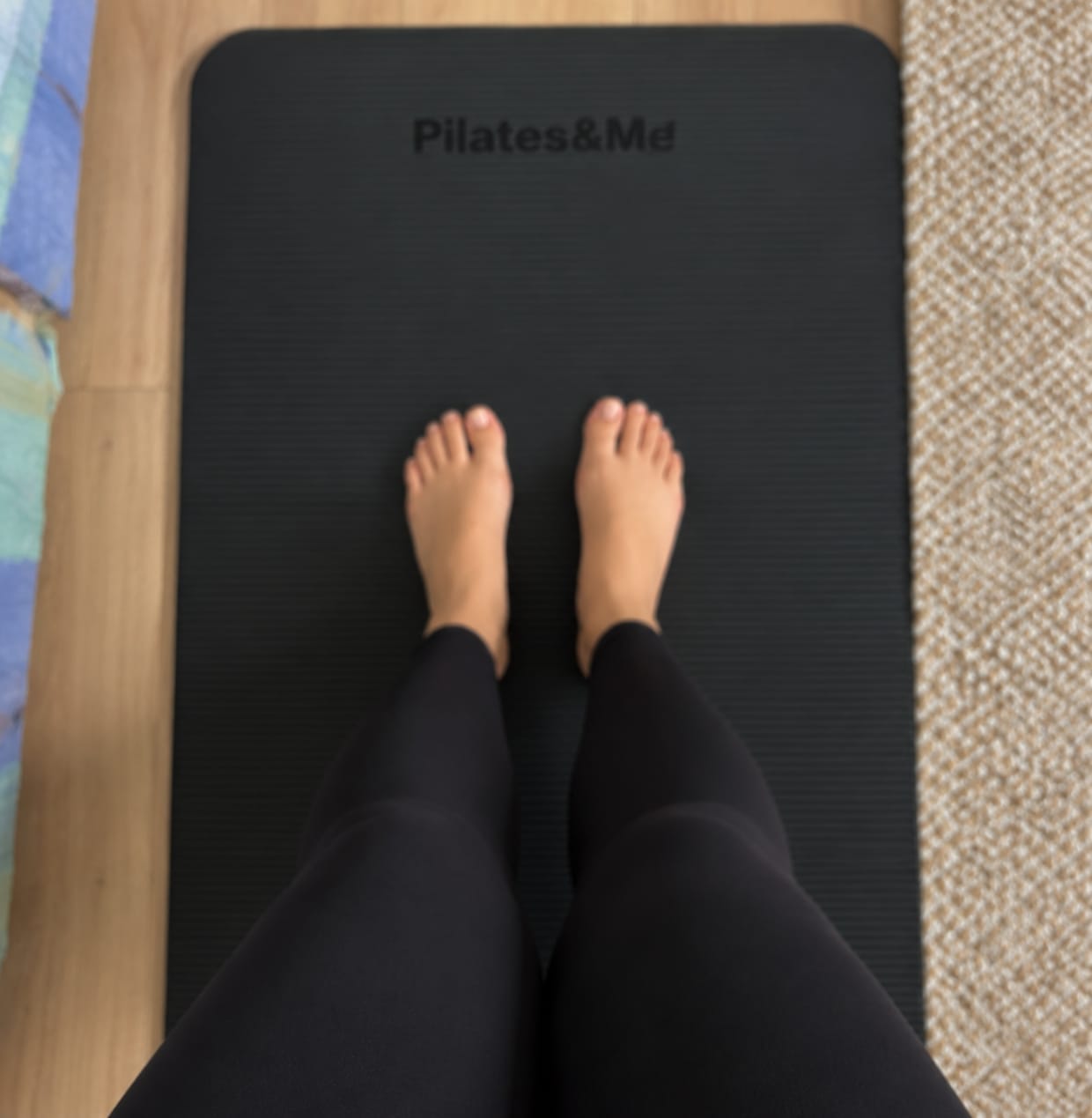 Customer photo review of Tapis de Pilates Noir antidérapant | 183 x 61 cm