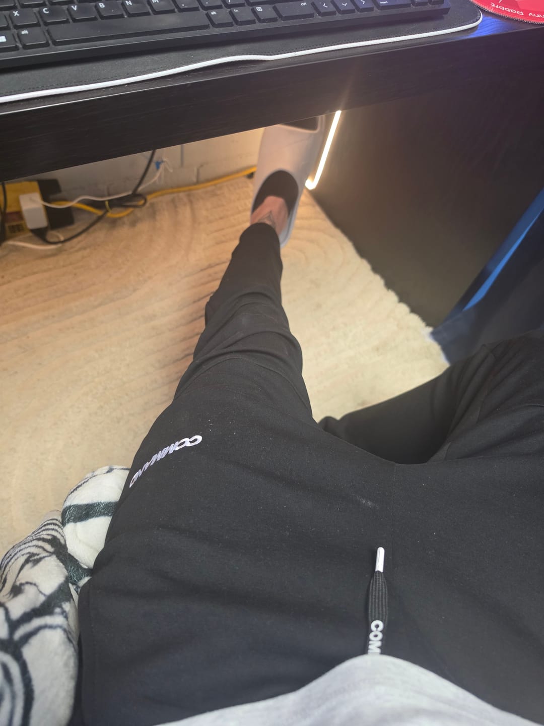 Customer photo review of BLACK DAILY TRACK PANTS