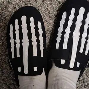 Customer photo review of Skeleton Mule Slides