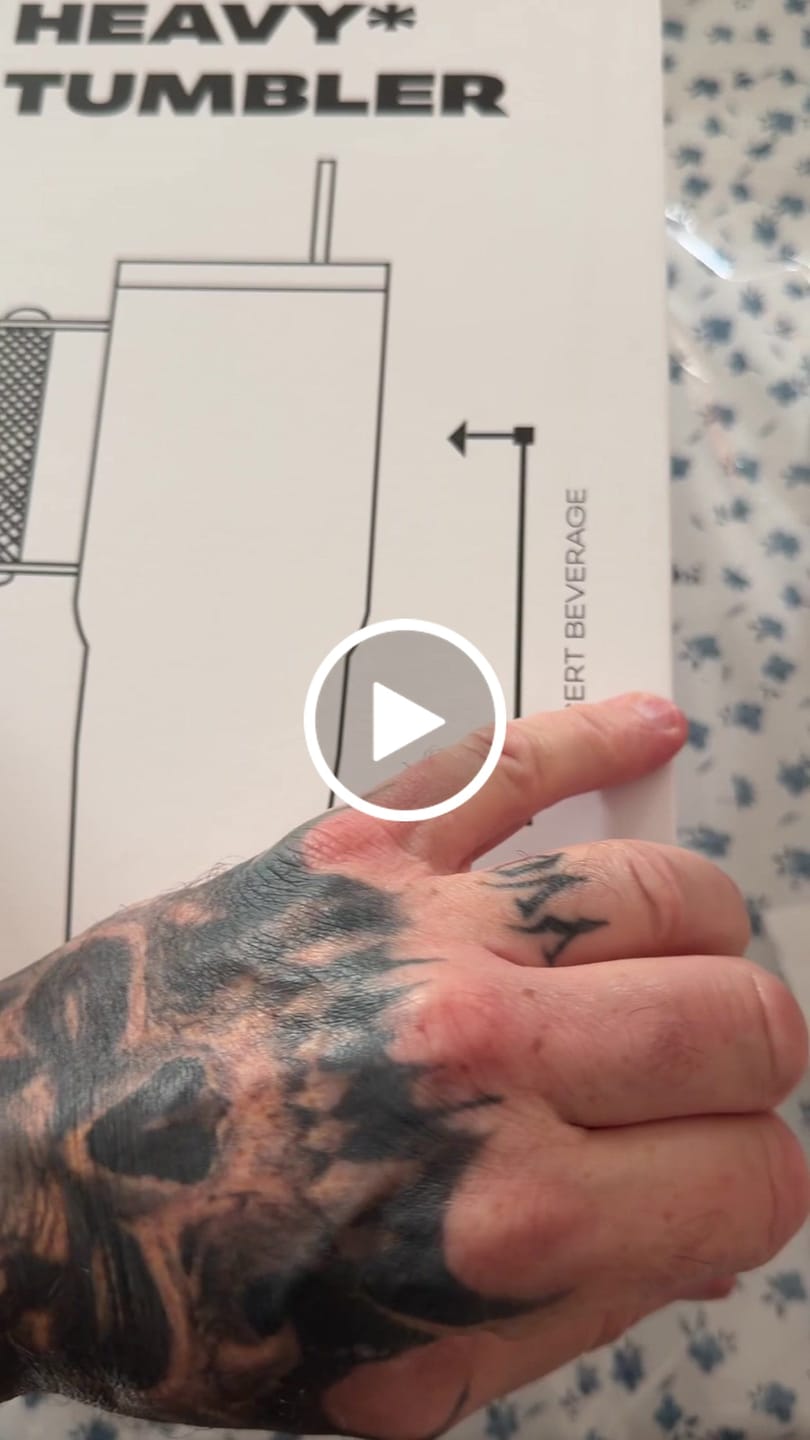 Customer video review of HEAVY* Tumbler