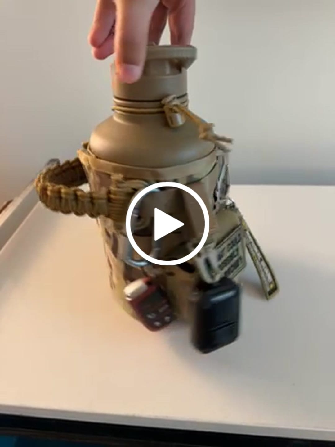 Customer video review of 64oz Battle Bottle Water Bottles