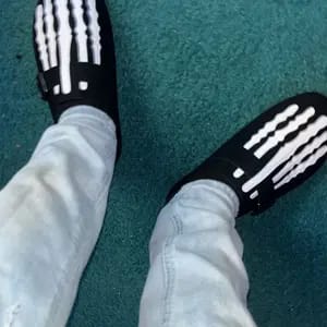 Customer photo review of Skeleton Mule Slides