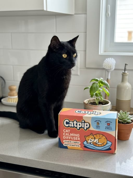 Customer photo review of Catpip Calm Room Pheromone Diffuser