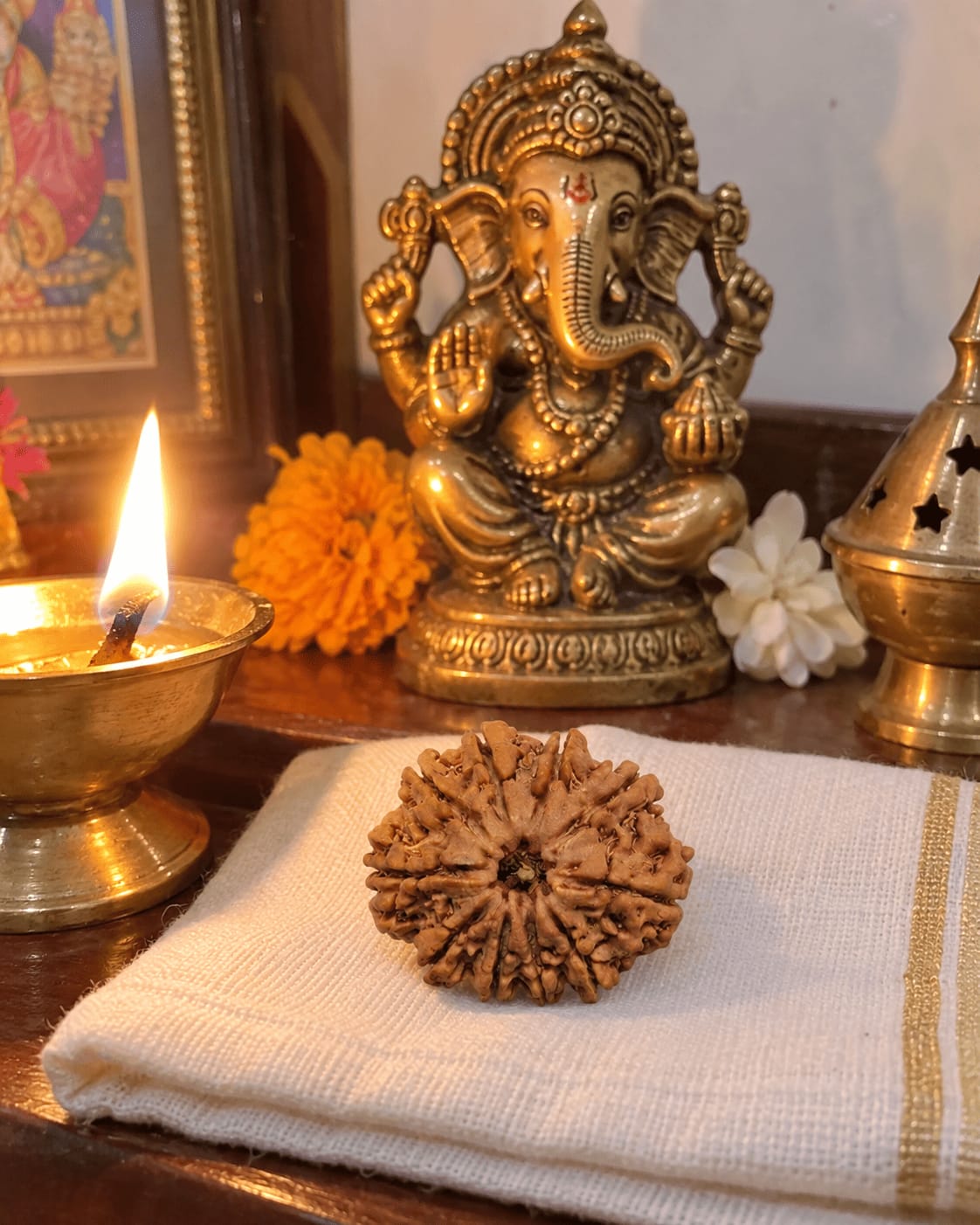 Customer photo review of 10 Mukhi Rudraksha (Nepali)