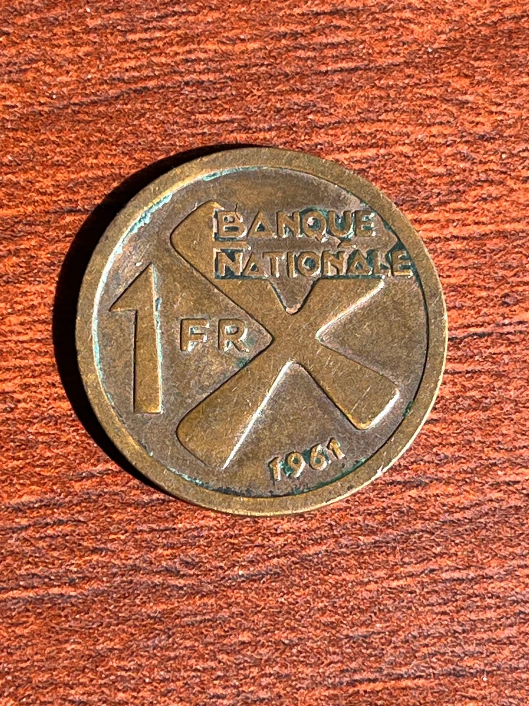 Customer photo review of Congo > Katanga | 1 Franc Coin | Bananas | Km:1 | 1961
