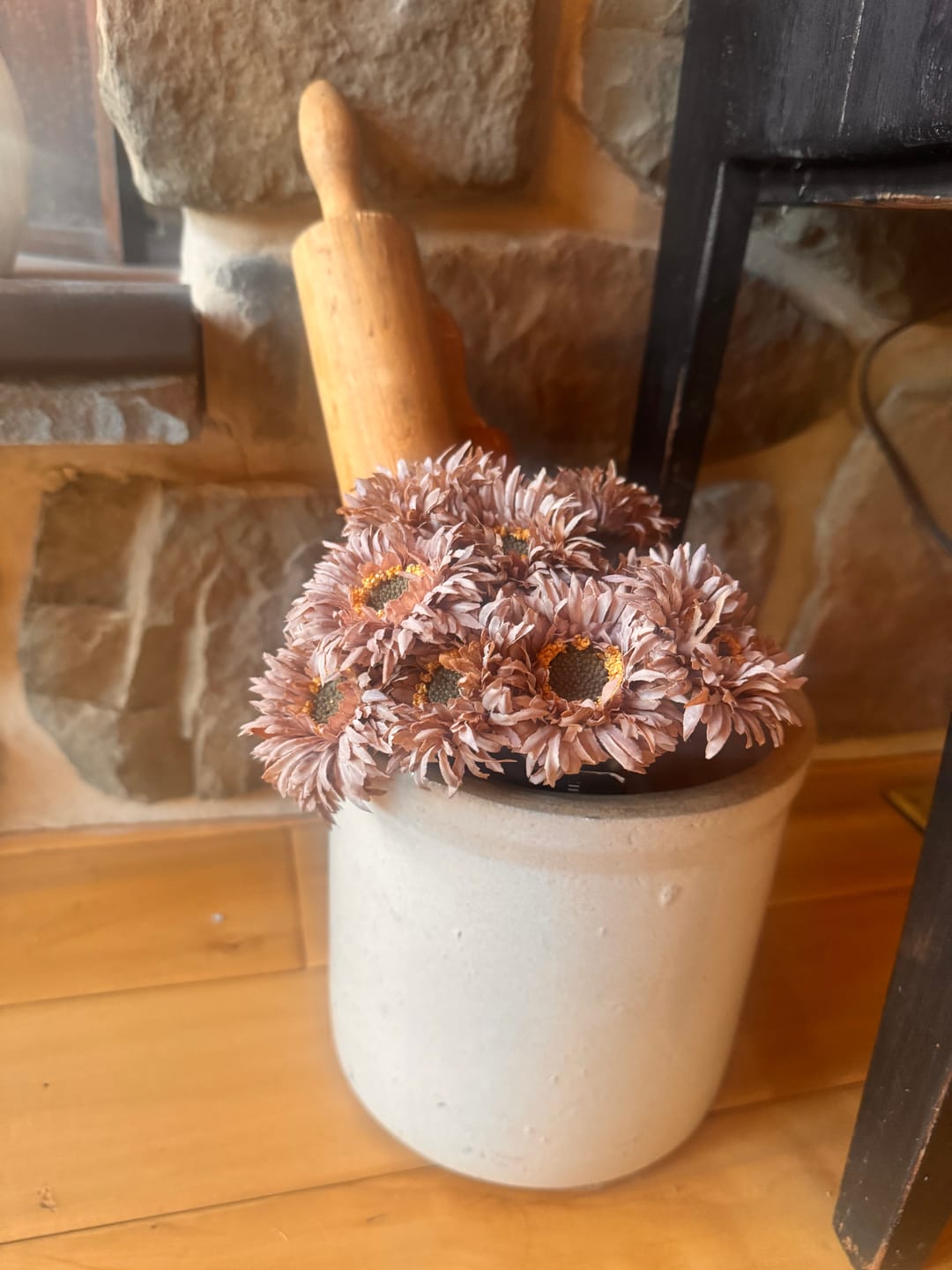 Customer photo review of Muted Mauve Fall Daisy Bunch