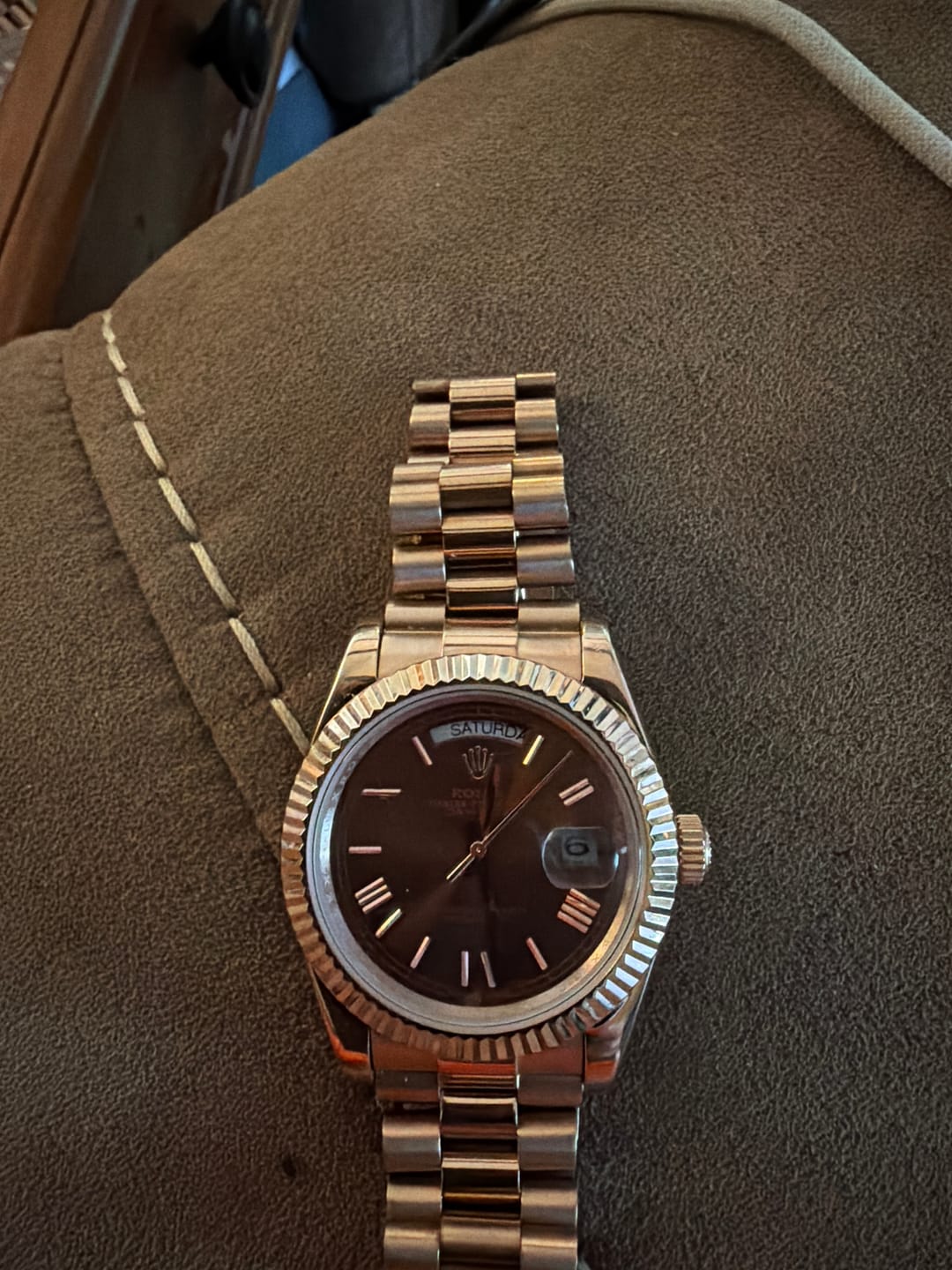 Customer photo review of Rolex Day-date Chocolat