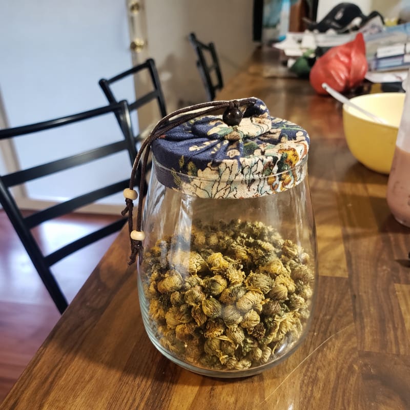 Customer photo review of Aoki Tea Canister with Cork Stopper