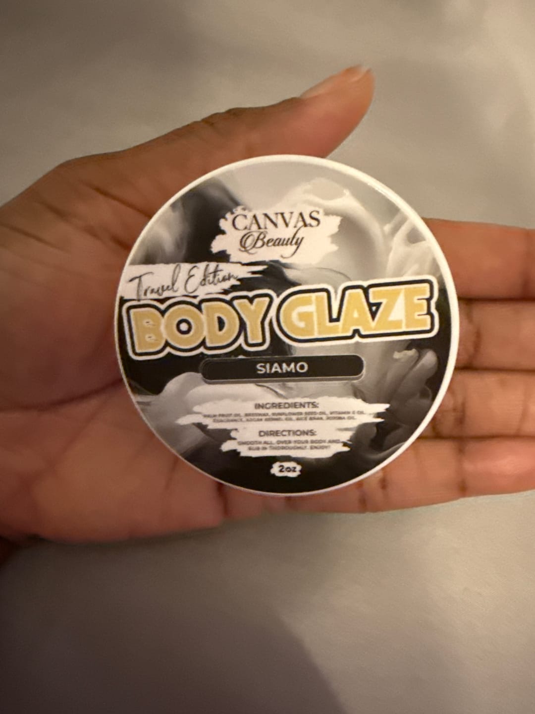 Customer photo review of (NEW) TRAVEL GLAZE: SIAMO