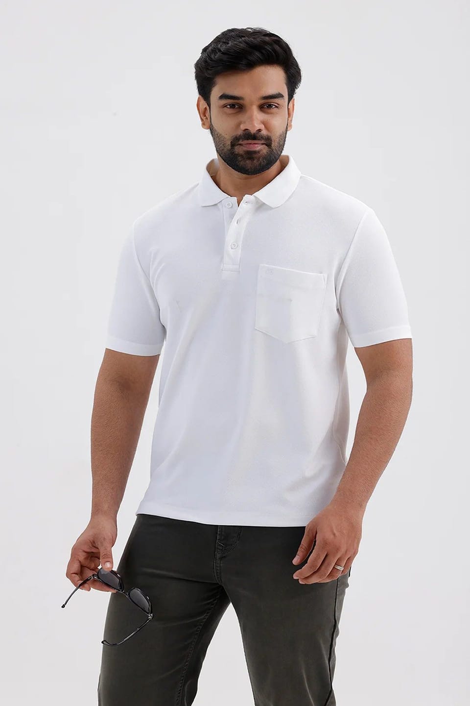 Customer photo review of Cripe Polo - White T-Shirts For Men | Ariser