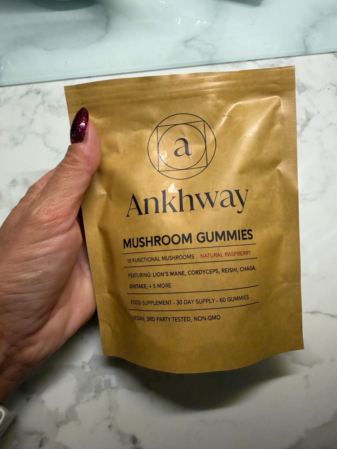 Customer photo review of Mushroom Gummies