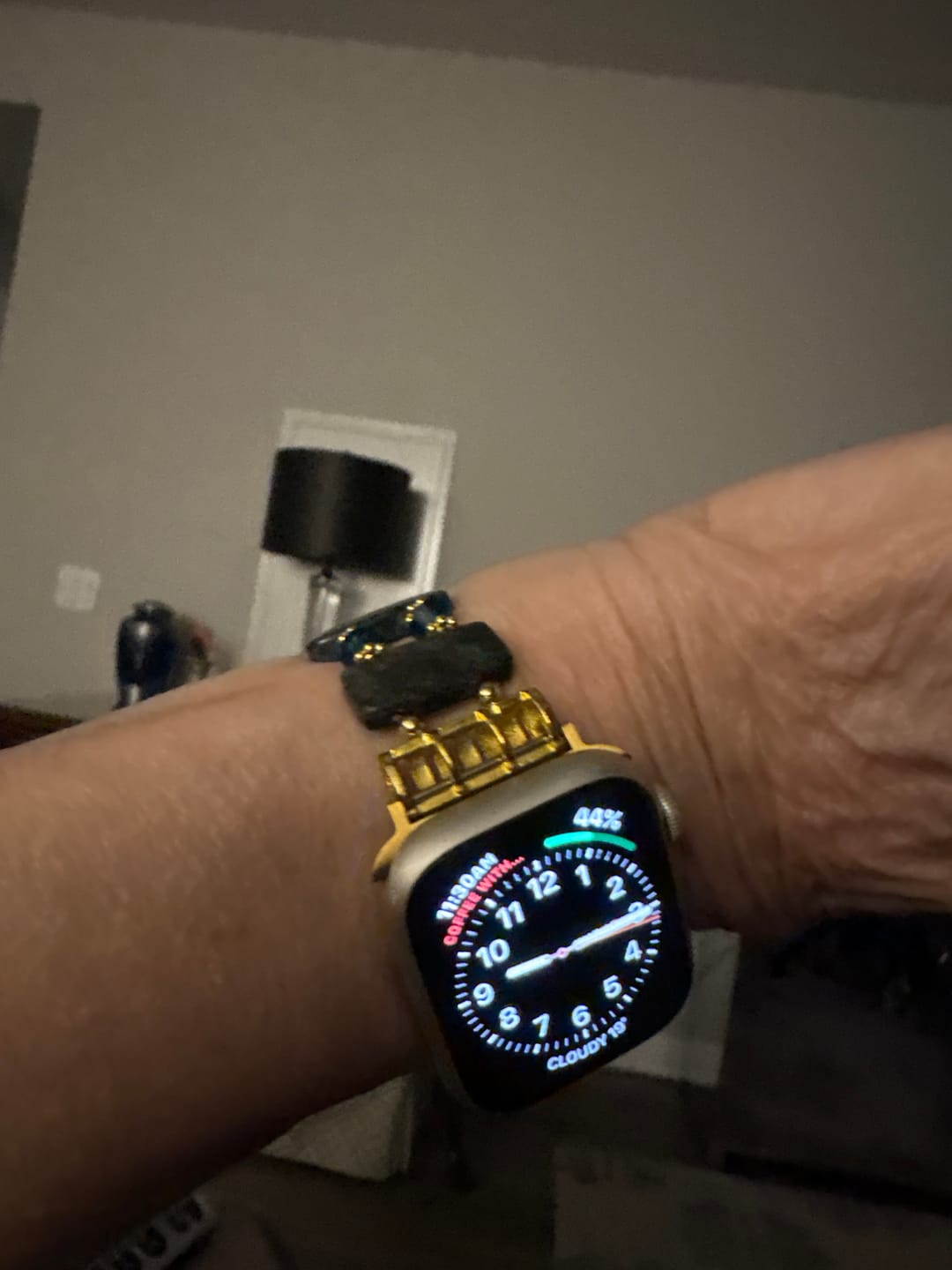 Customer photo review of Intense Ocean Twilight Stretch Apple Watch Strap