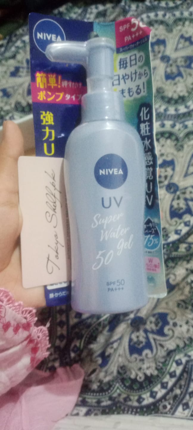 Customer photo review of Nivea Sun Protect Super Water Gel 140g - Lightweight SPF50+ PA+++ Pump