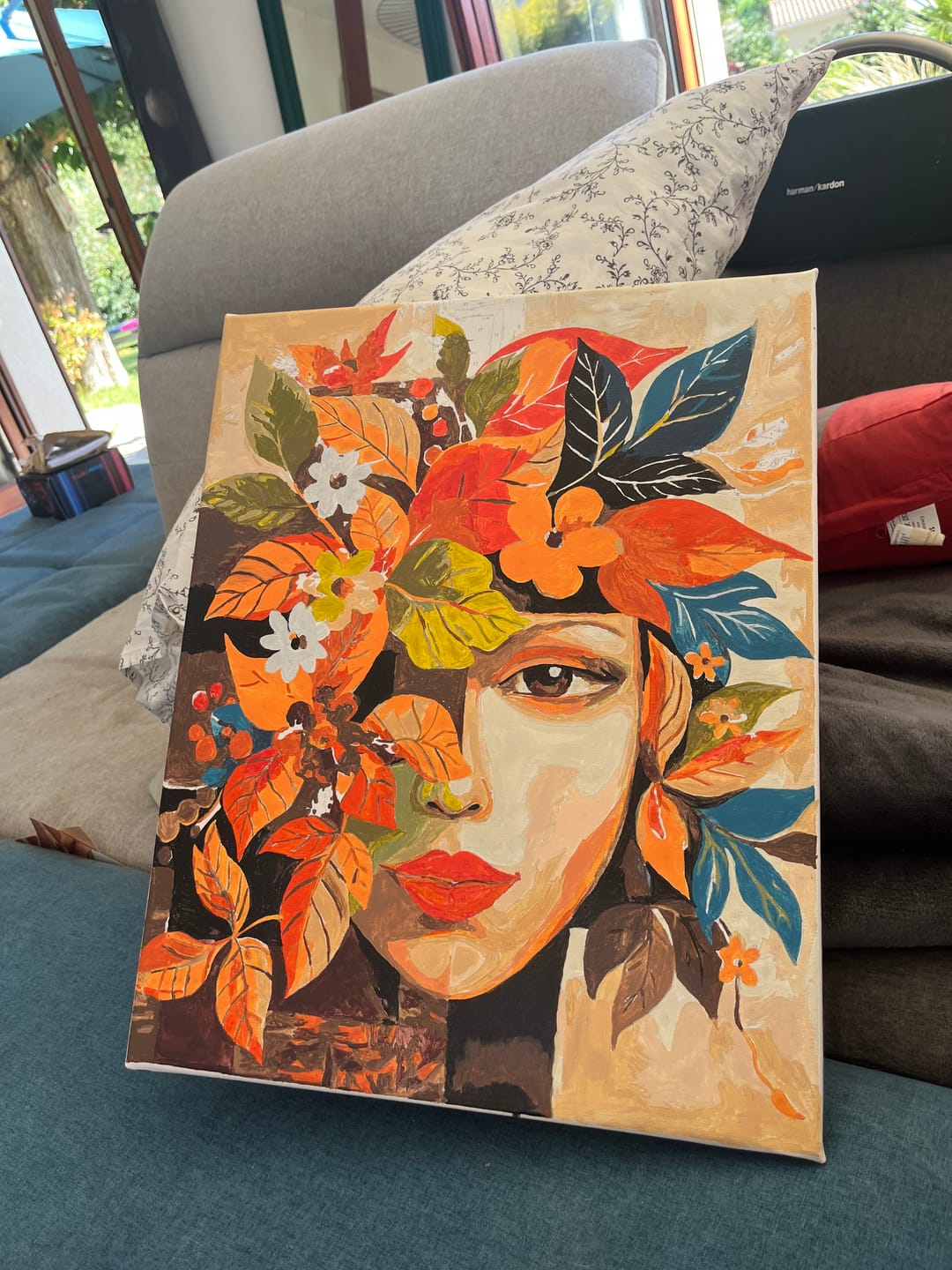 Customer photo review of Visage floral d'Automne inspiré de Picasso