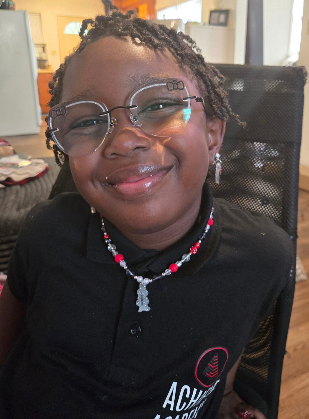 Customer photo review of Kitty Eyeglasses