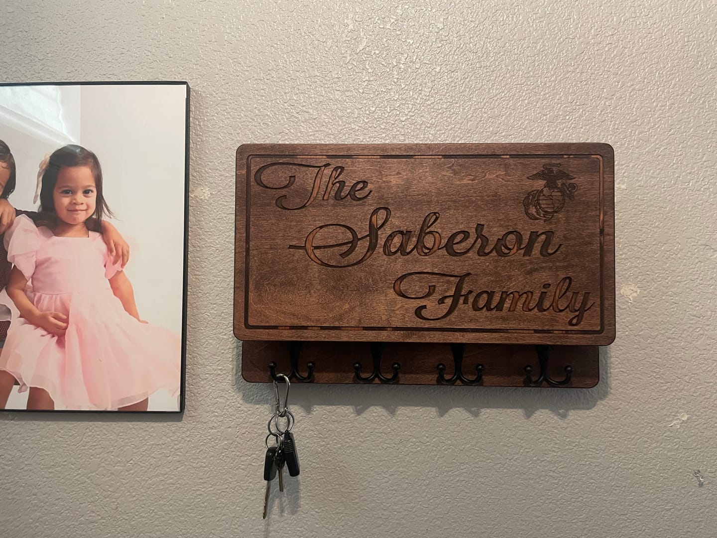 Customer photo review of PERSONALIZABLE FAMILY NAME MINI MODEL