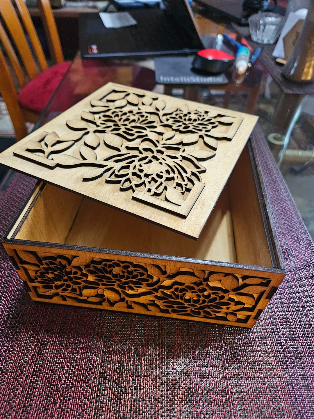 Customer photo review of 3 Gift Box Laser Cut SVG
