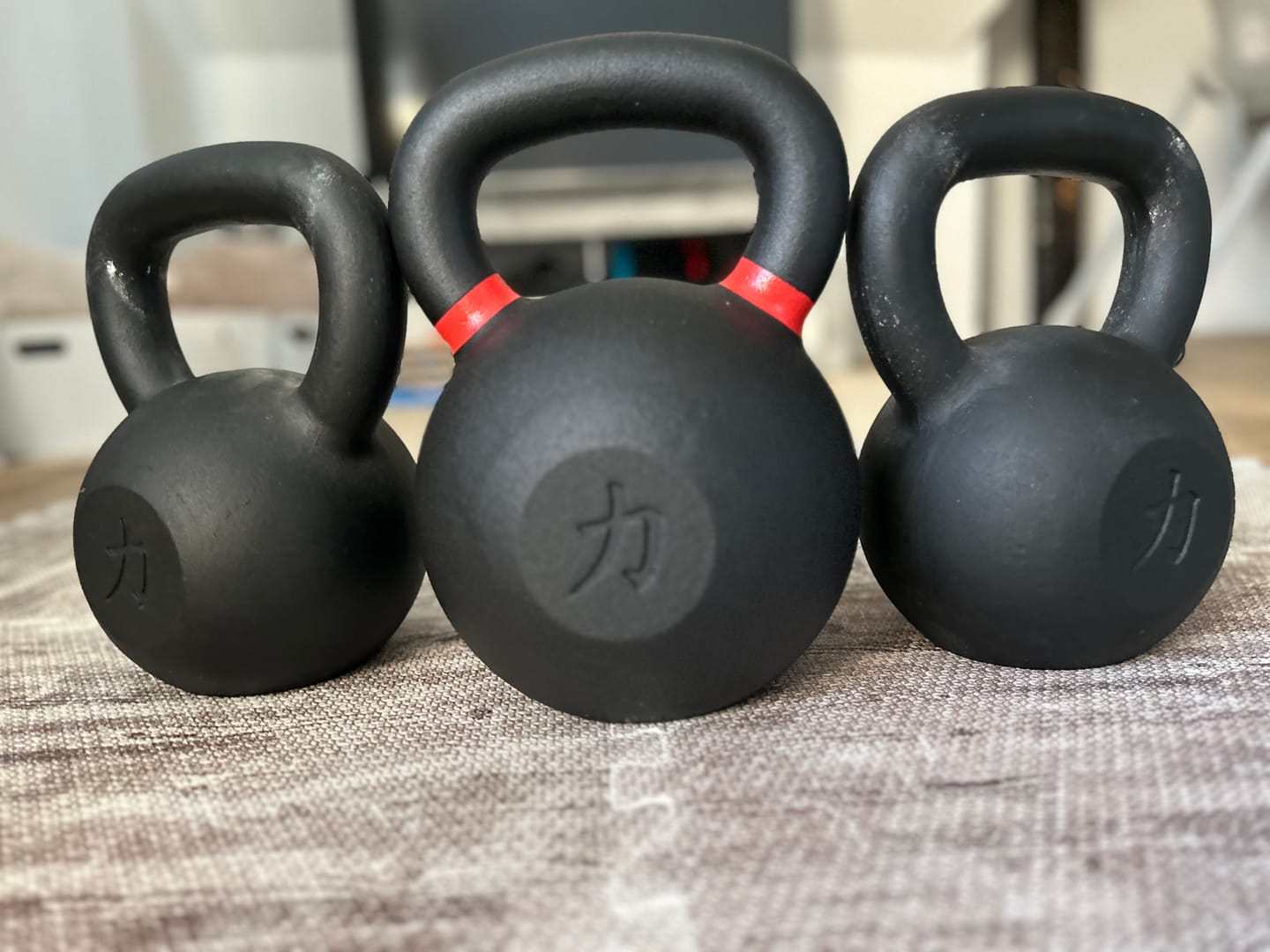 Customer photo review of Strength Shop Cast Iron Kettlebells - Single Mould, Powder Coated, 4-64KG