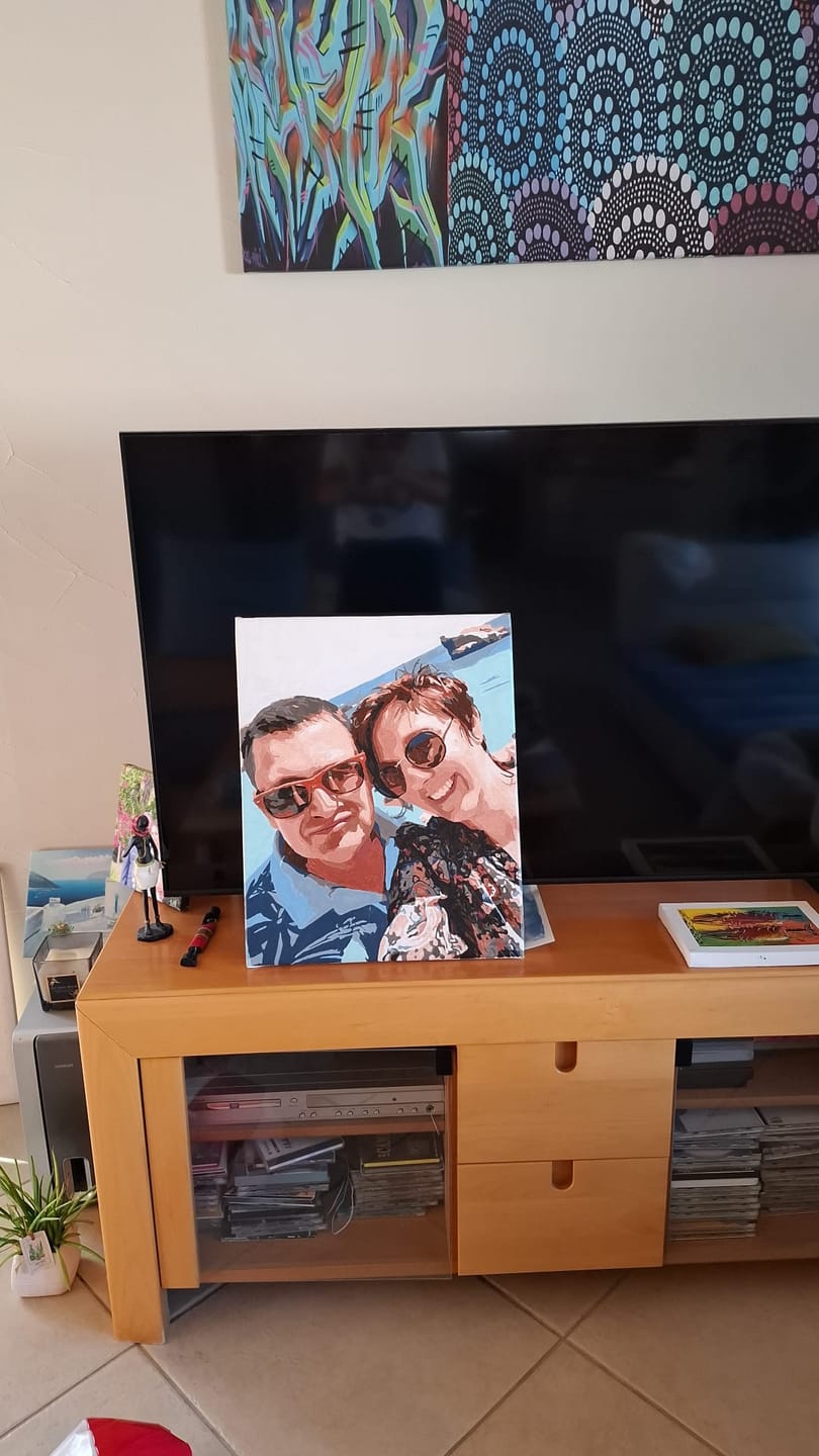 Customer photo review of Kit Personnalisé 40x50cm - 80x120cm Réalisation graphique GRATUITE