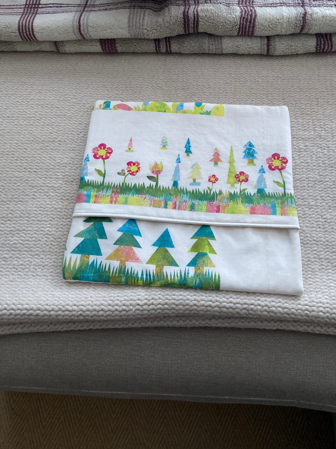 Customer photo review of 62cm Panel Positive Quotes Cotton Fabric