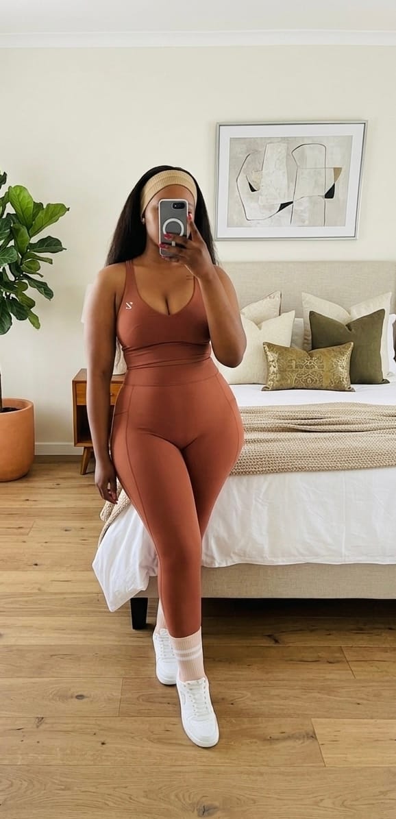 Customer photo review of U-shaped Cut Energy Longline Sports Bra