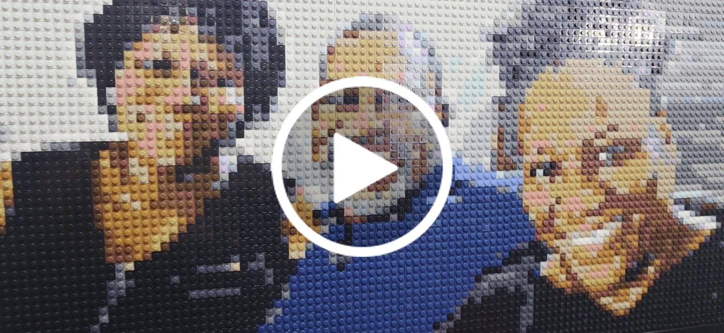 Customer video review of Custom Design Brick Mosaic - 3x5 baseplates