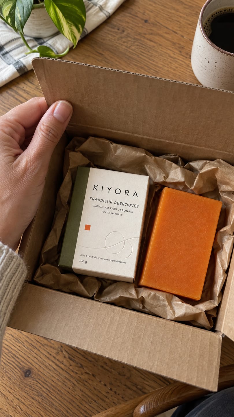 Customer photo review of Savon anti-odeur au kaki japonais