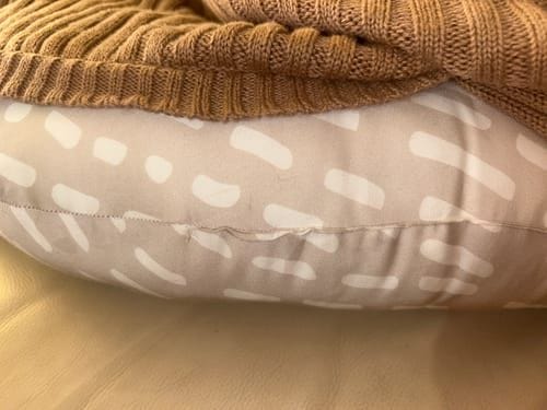 Customer photo review of Cushii Baby Lounger Wanderlust - Oatmilk