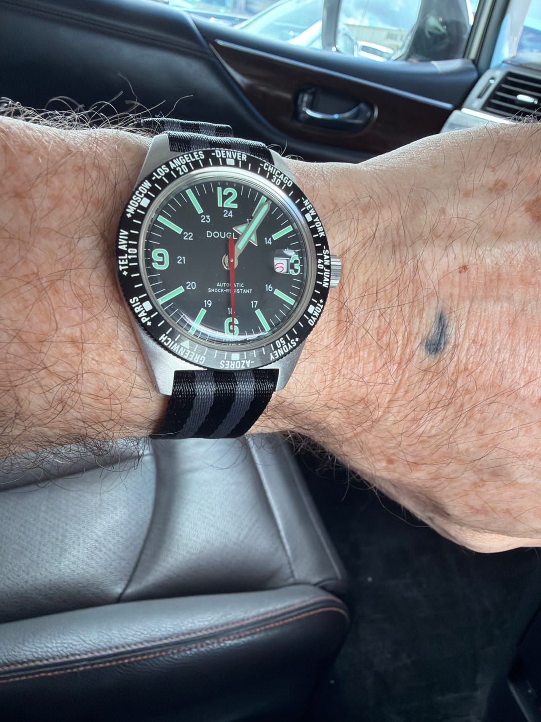 Customer photo review of Bond Premium Nylon Watch Strap