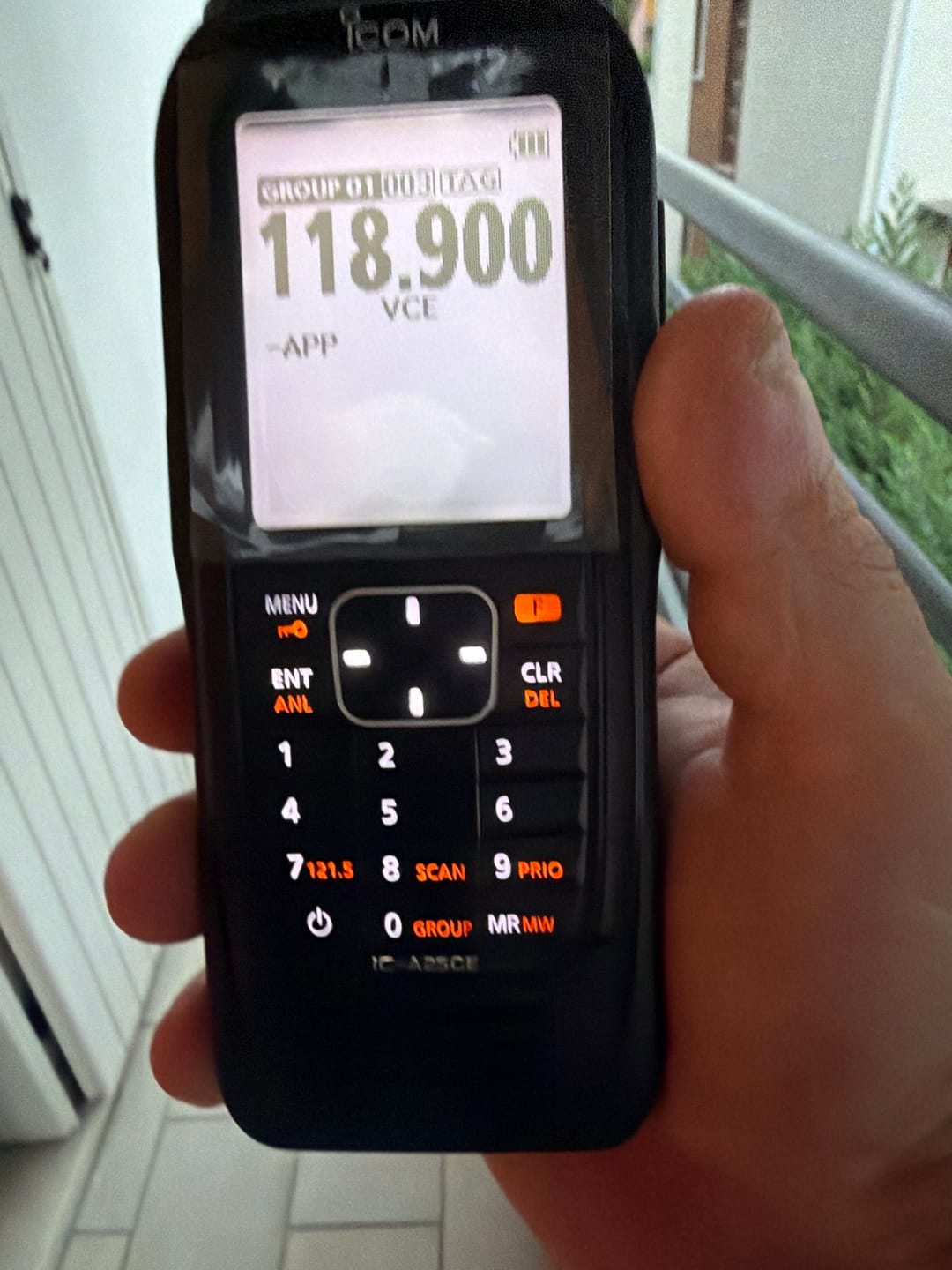 Customer photo review of Icom IC-A25CE Ricetrasmettitore VHF/AM aeronautico portatile professionale