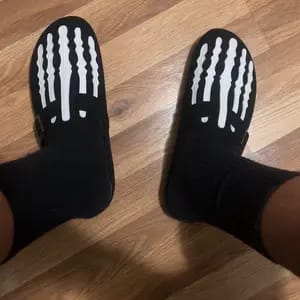 Customer photo review of Skeleton Mule Slides
