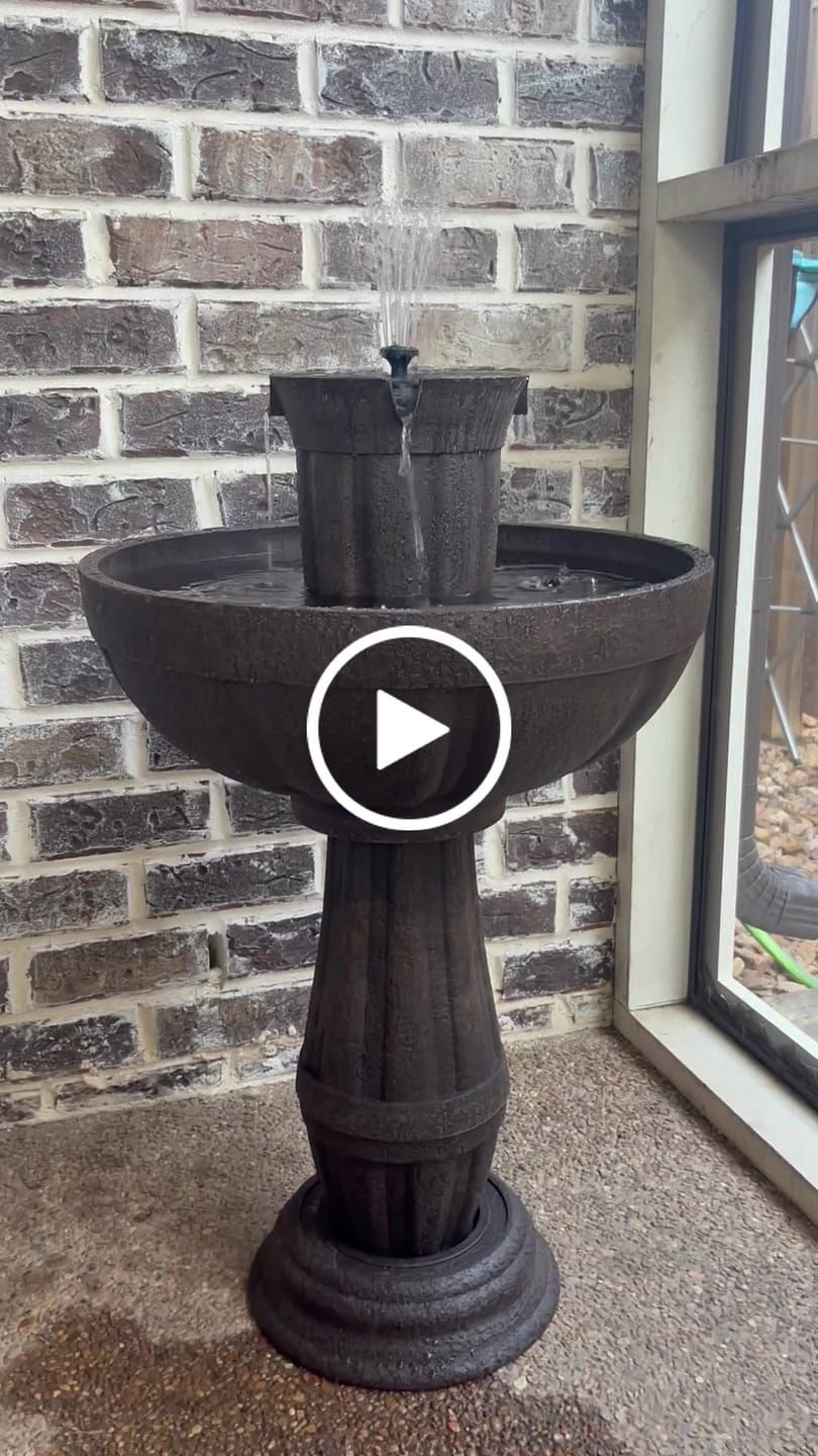 Customer video review of Bari 5-In-1 Cordless Fluted Fountain