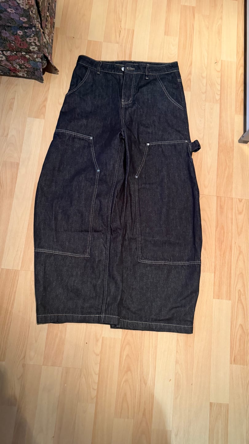 Customer photo review of Contrast Stitch Carpenter Jeans
