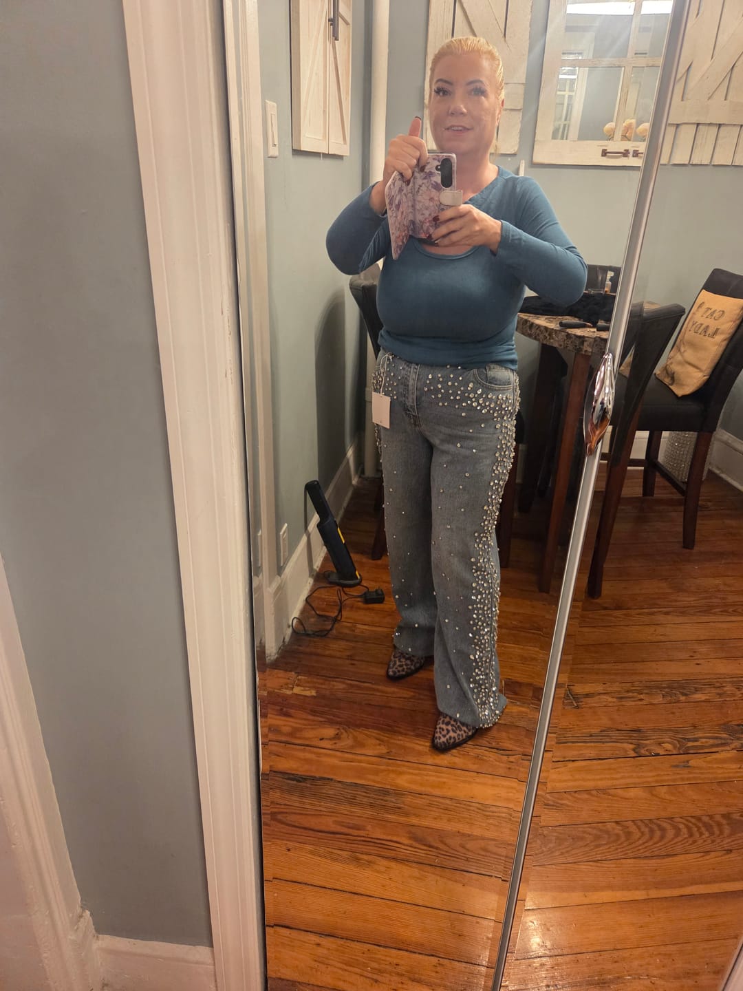 Customer photo review of Cello Denim and Diamonds Jeans