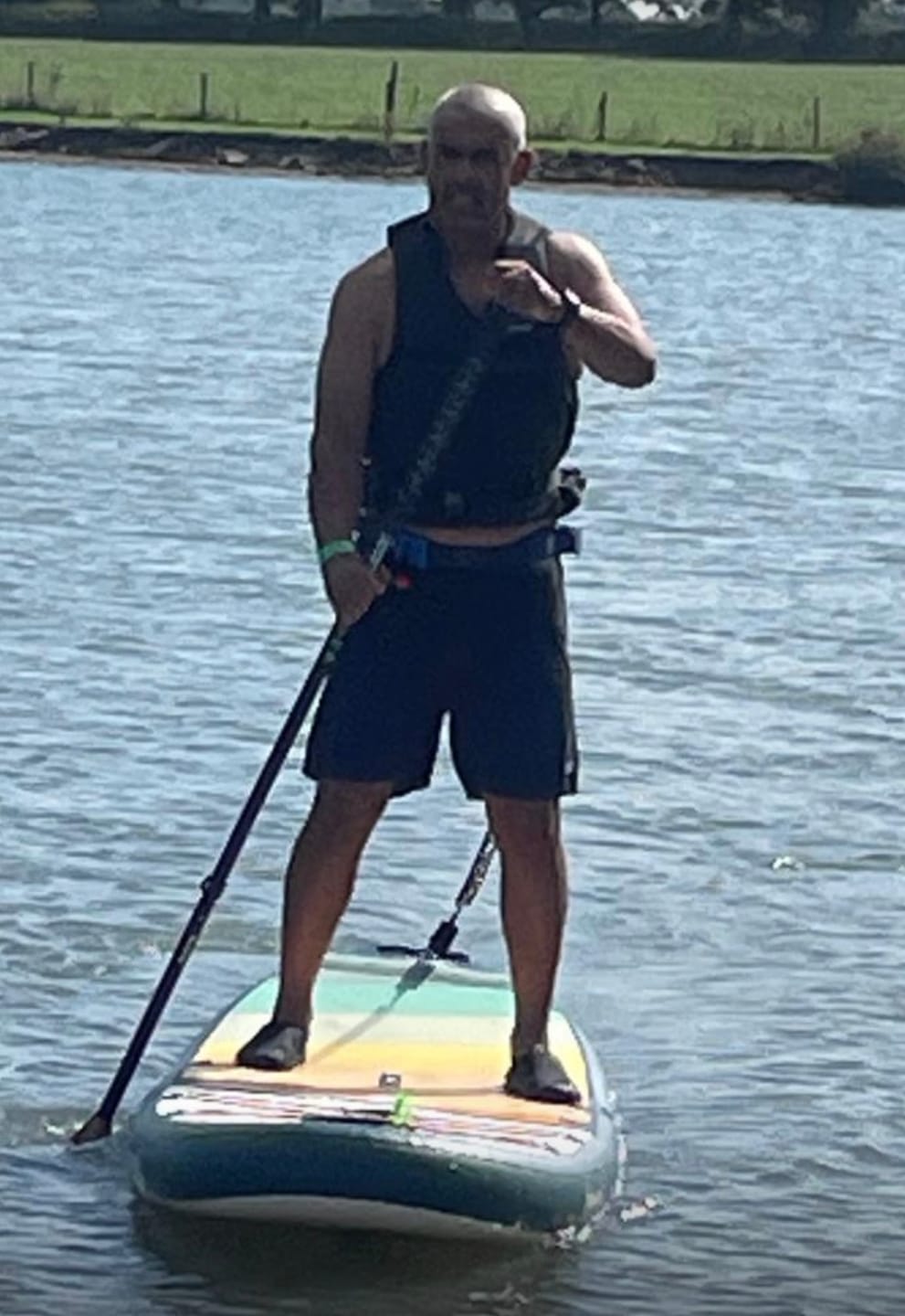 Customer photo review of Aquaplanet Max Plus 11'8" Inflatable Paddle Board Package - Beach