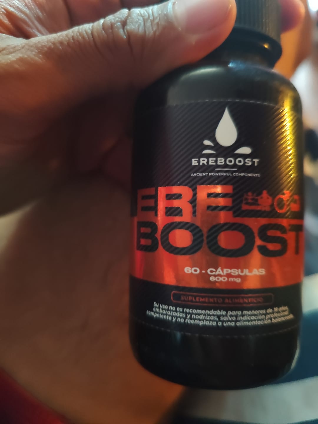 Customer photo review of EREBOOST | 60 Cápsulas | Pack 3 meses