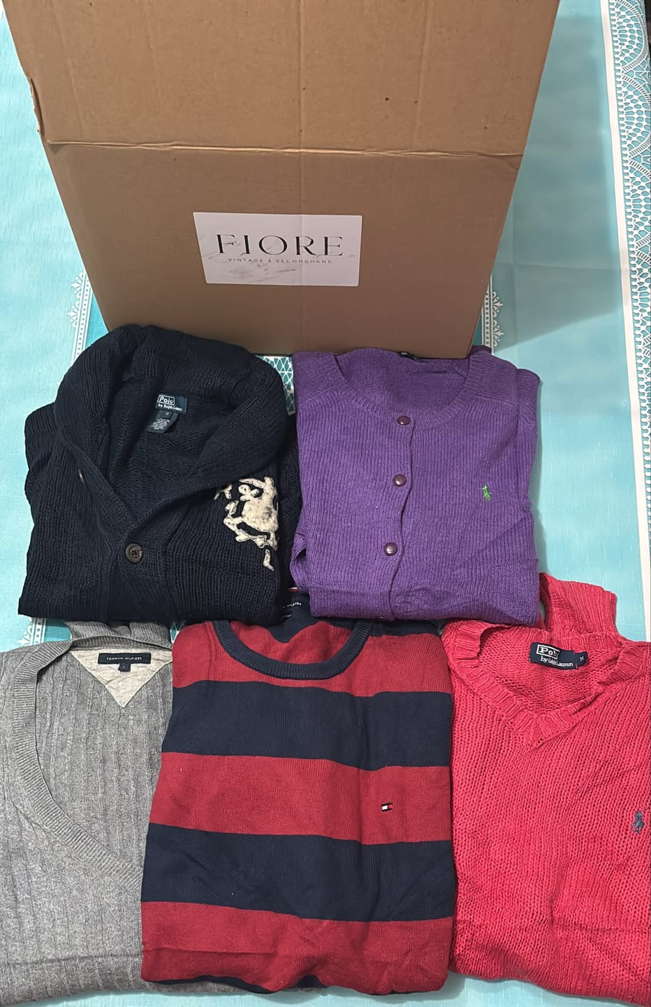 Customer photo review of Fiore Vintage & Secondhand - Box 5 pz Maglioni Ralph Lauren, Lacoste, Tommy Hilfiger PREMIUM