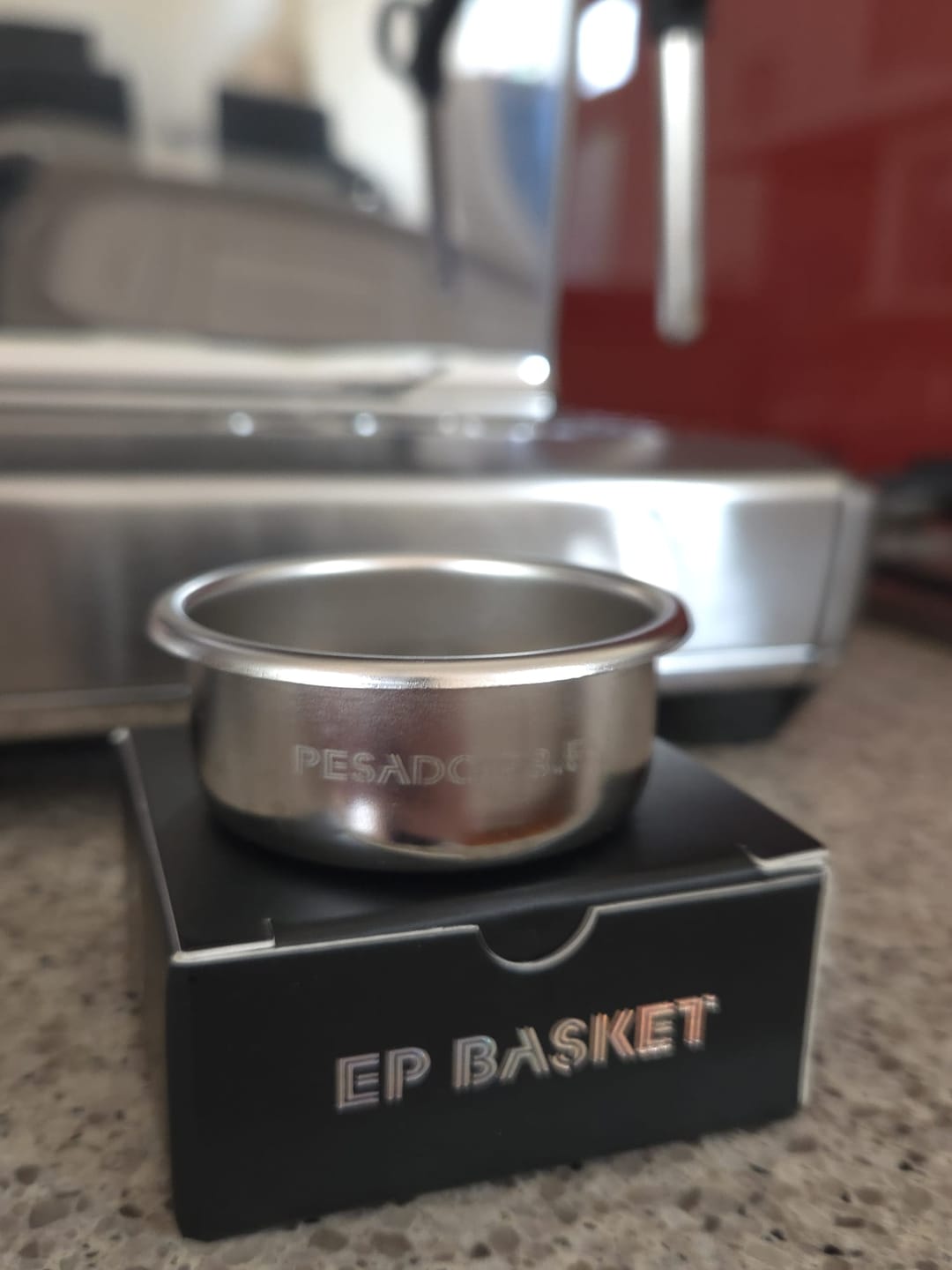 Customer photo review of EP Electro Polished Filter Basket - 54mm