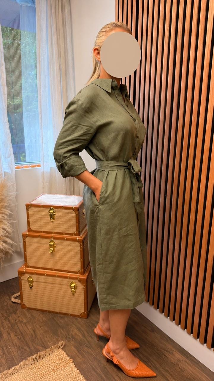 Customer photo review of Key Biscayne Linen Dress