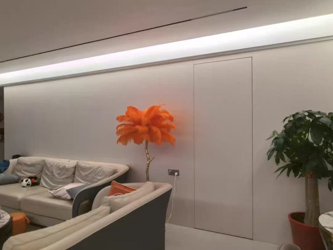 Customer photo review of Decorative Luxury Feather Floor Lamp