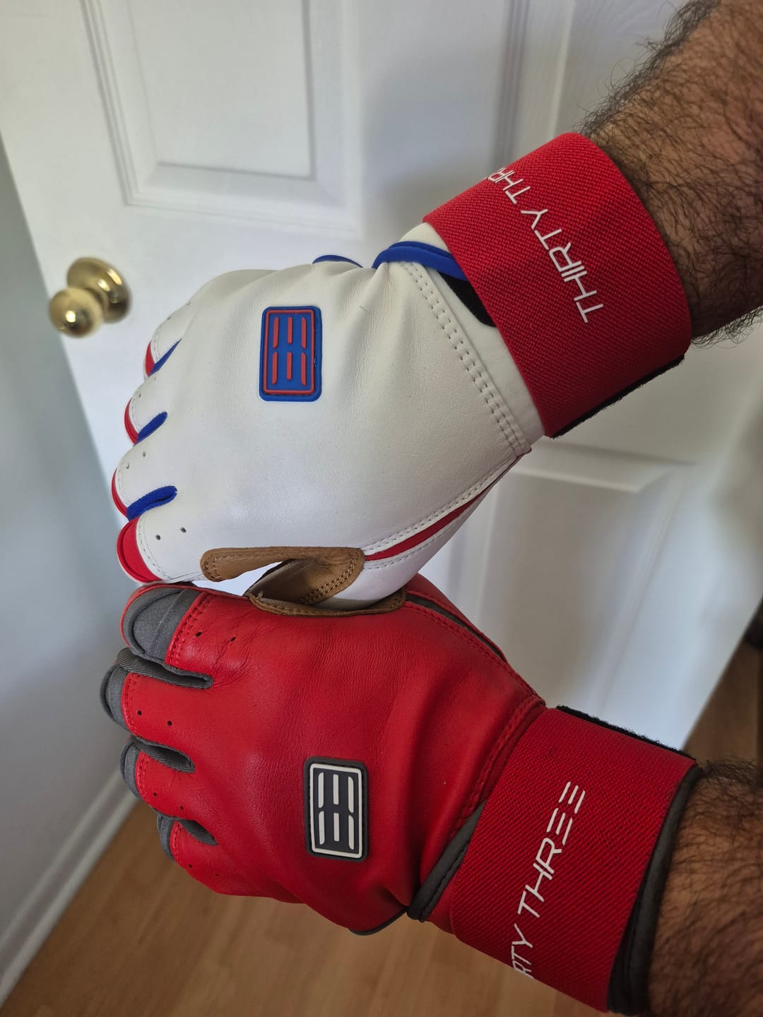 Customer photo review of LP PRO LONG CUFF BATTING GLOVES