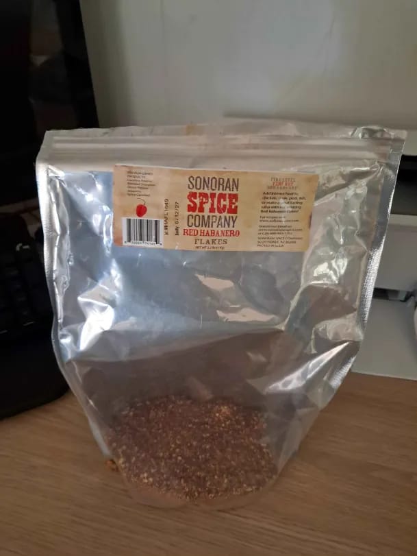 Customer photo review of Red Habanero Pepper Flakes