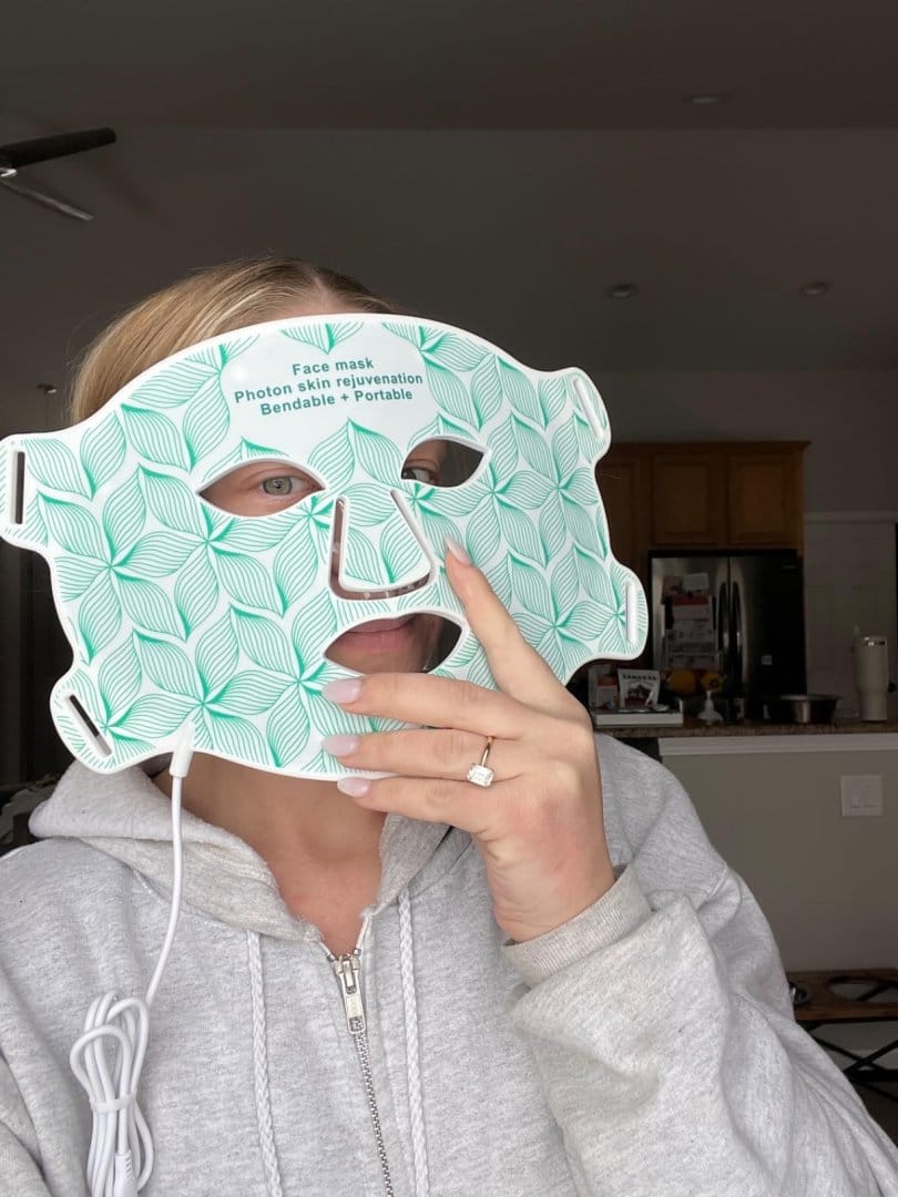 Customer photo review of LUMYHEALTH LED Red Light Therapy Face Mask(8 Colors)