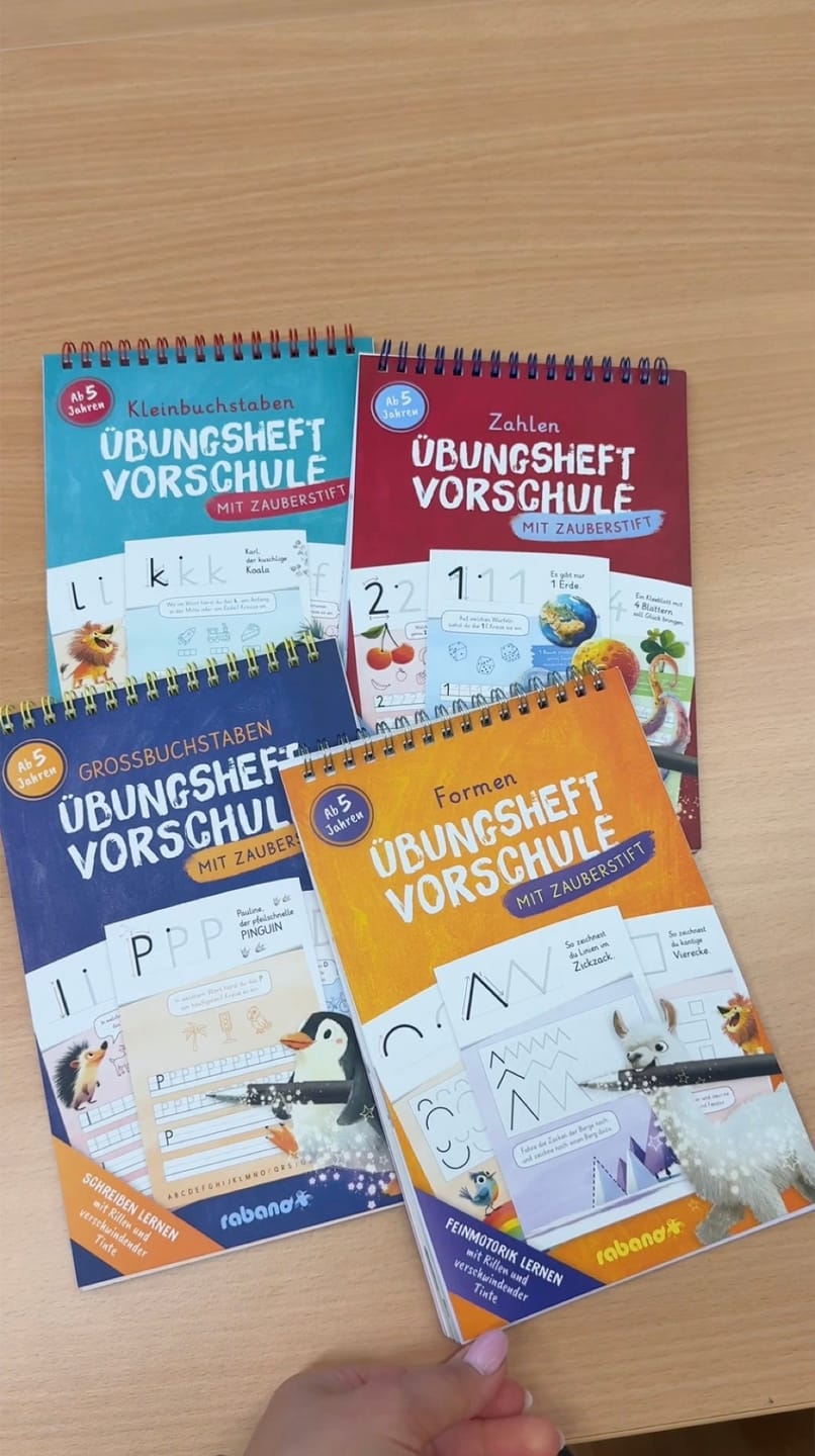 Customer photo review of Magische Schreiblernhefte - 4er Set