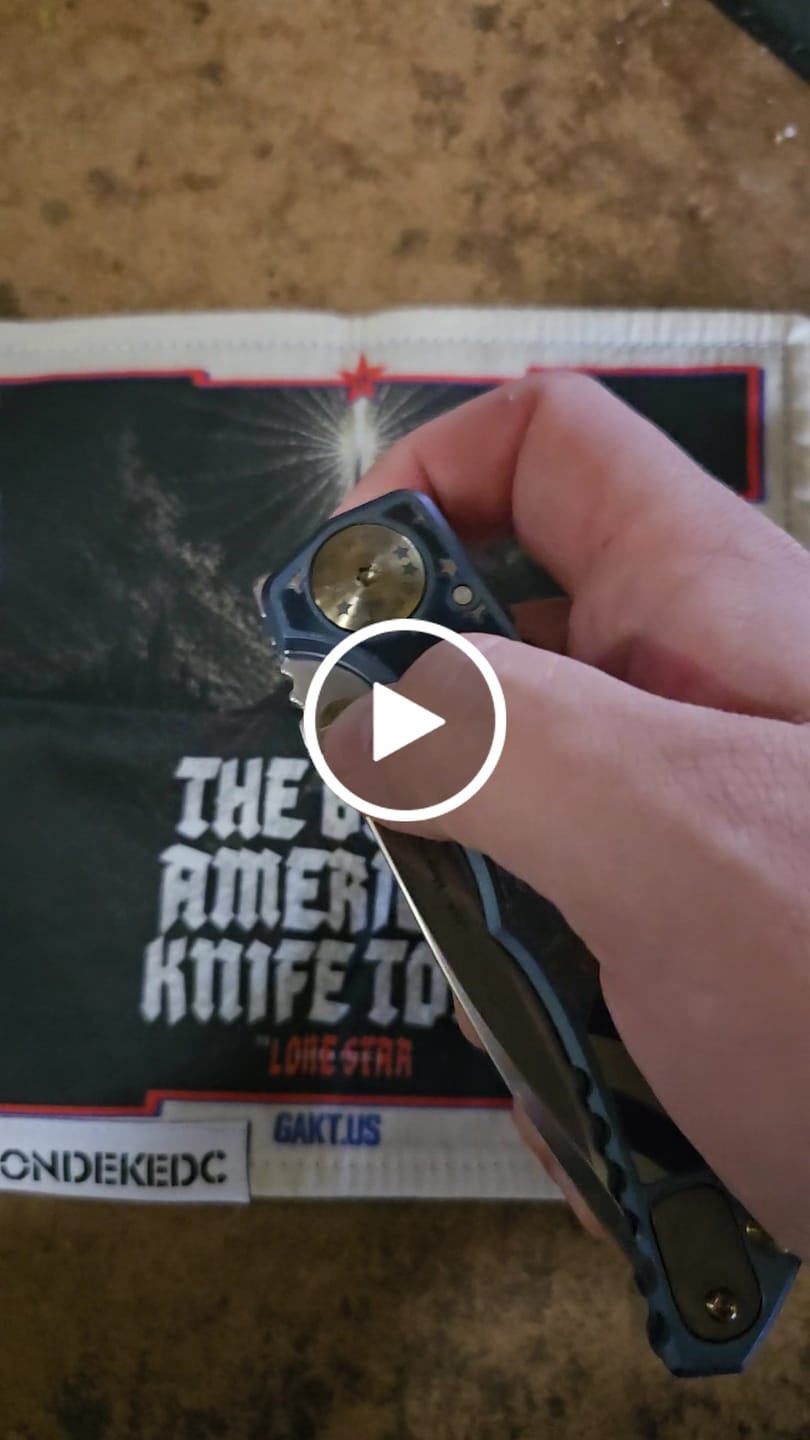 Customer video review of Spartan Blades Uncle Sam Special Edition Harsey Folder SHF - Engraved Titanium - Made in USA (SF5USAM)