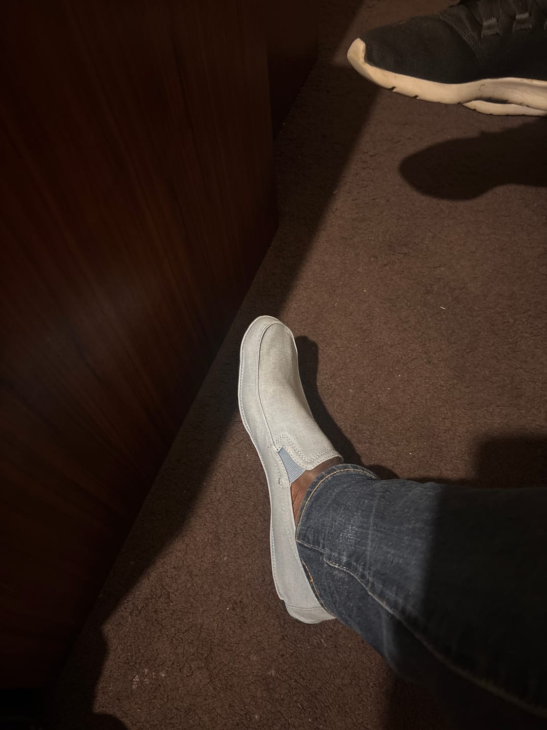 Customer photo review of Quarter Mens Moc Canvas Glacier Lake