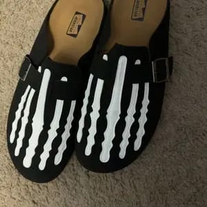 Customer photo review of Skeleton Mule Slides